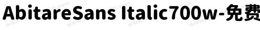 AbitareSans Italic700w字体转换